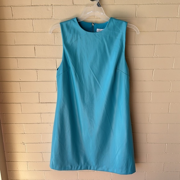 House of Harlow 1960 vegan faux leather sheath dress sleeveless - Picture 2 of 6